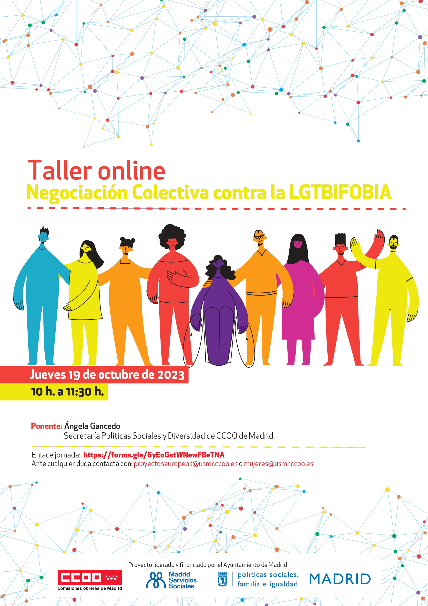 Cartel negociacion colectica contra LGTBIFobia